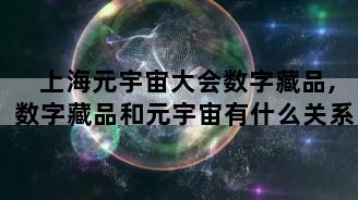 上海元宇宙大会数字藏品,数字藏品和元宇宙有什么关系