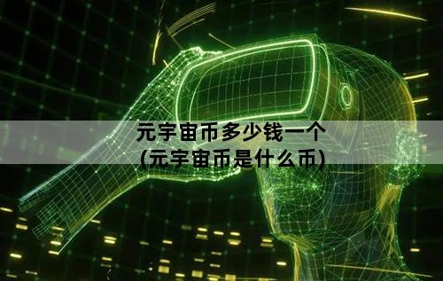 元宇宙币多少钱一个(元宇宙币是什么币)