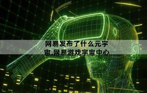 网易发布了什么元宇宙,网易游戏宇宙中心